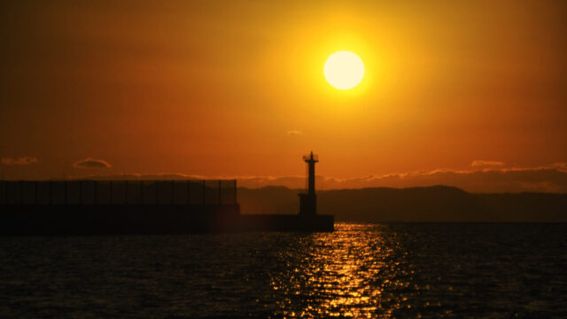 加布里港の夕日